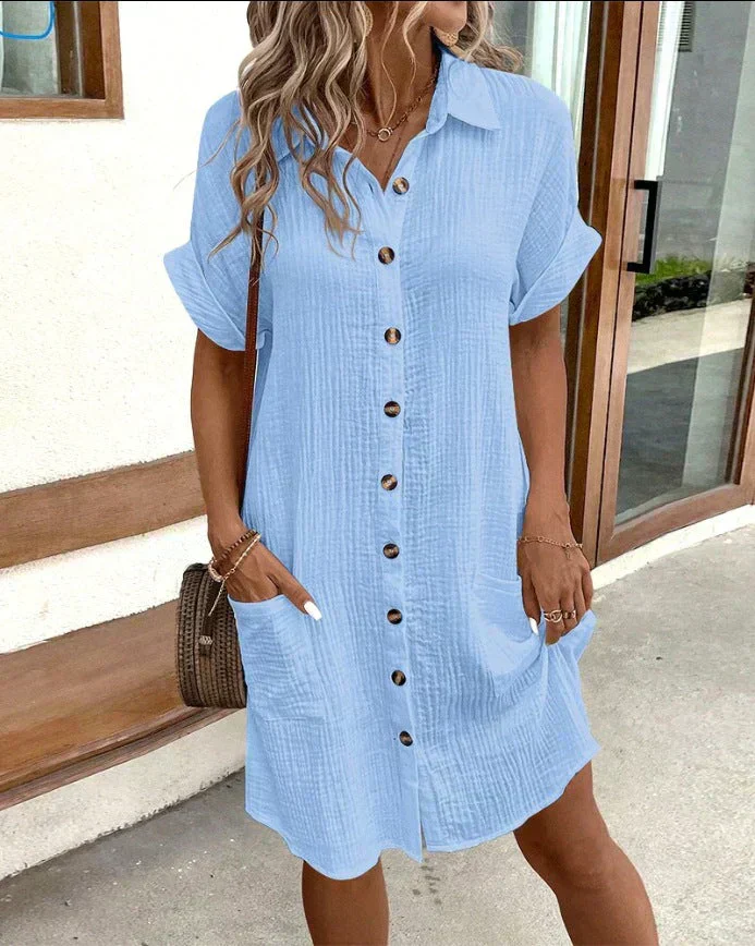 Vestido polo elegante Celest (casi agotado) - Image 3