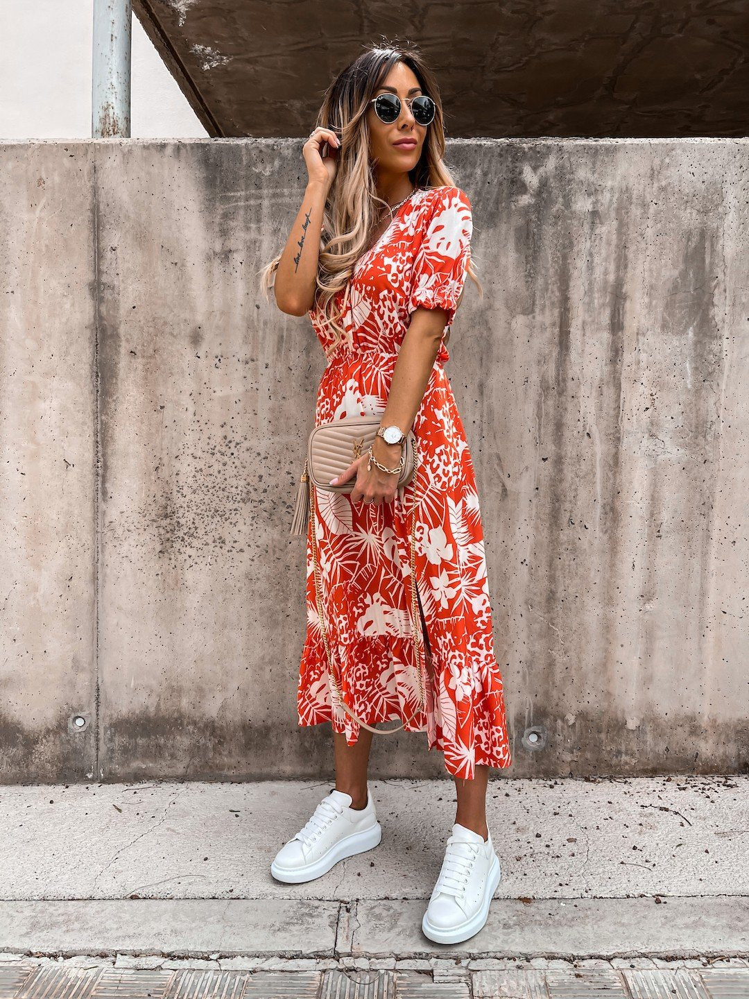 Elly™ Vestido con estampado floral para mujer - Image 10