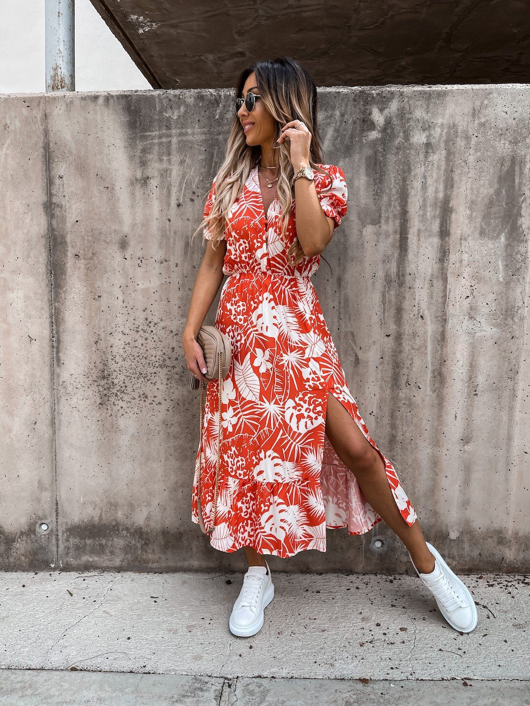 Elly™ Vestido con estampado floral para mujer - Image 11
