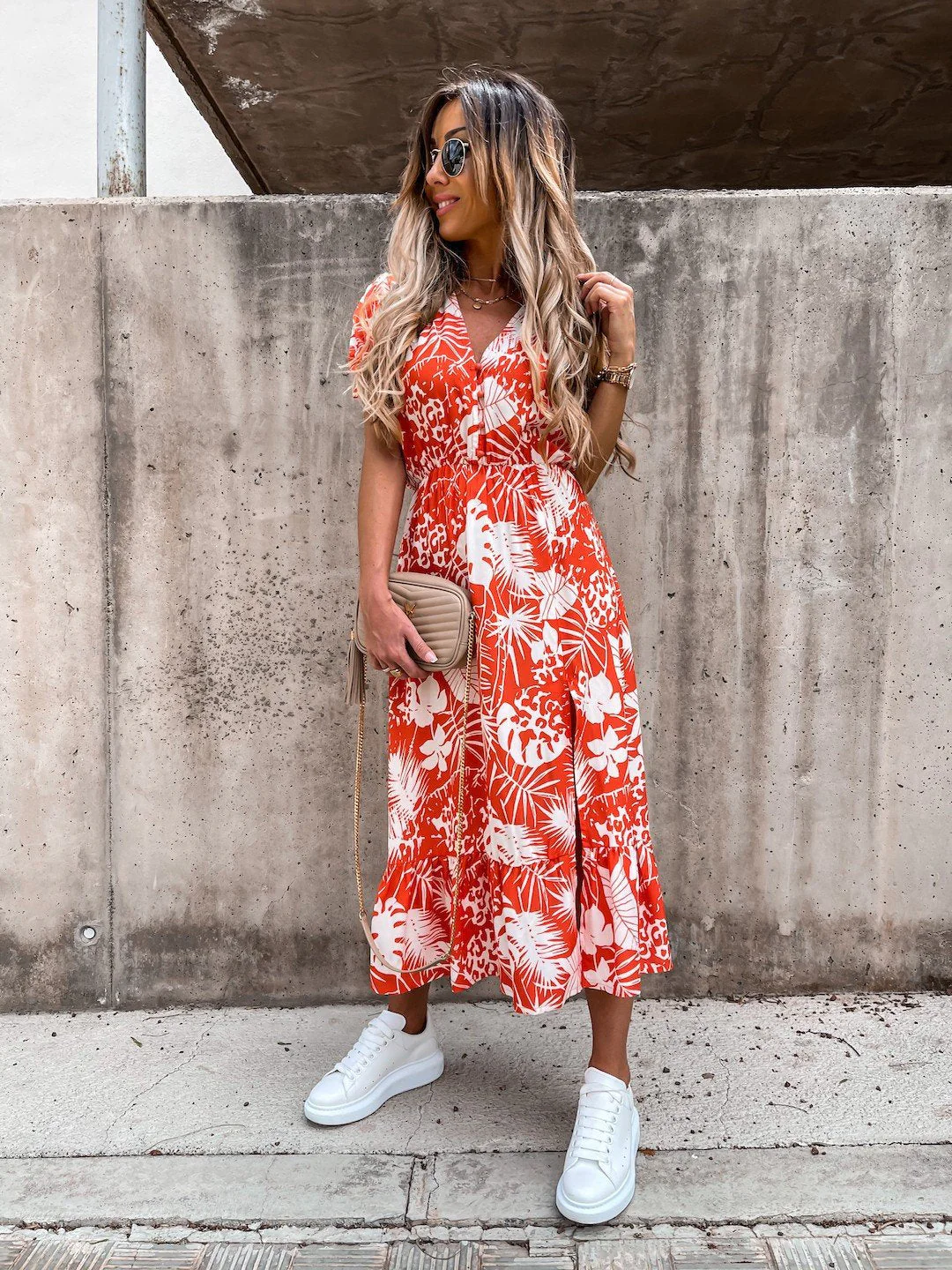 Elly™ Vestido con estampado floral para mujer - Image 13