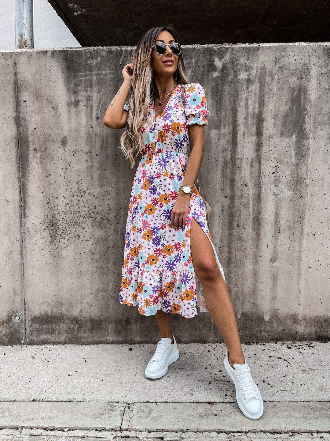 Elly™ Vestido con estampado floral para mujer - Image 22