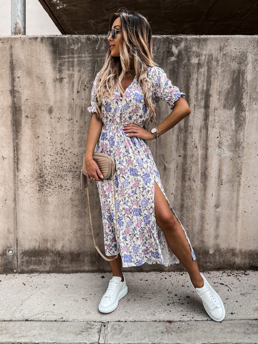 Elly™ Vestido con estampado floral para mujer - Image 23