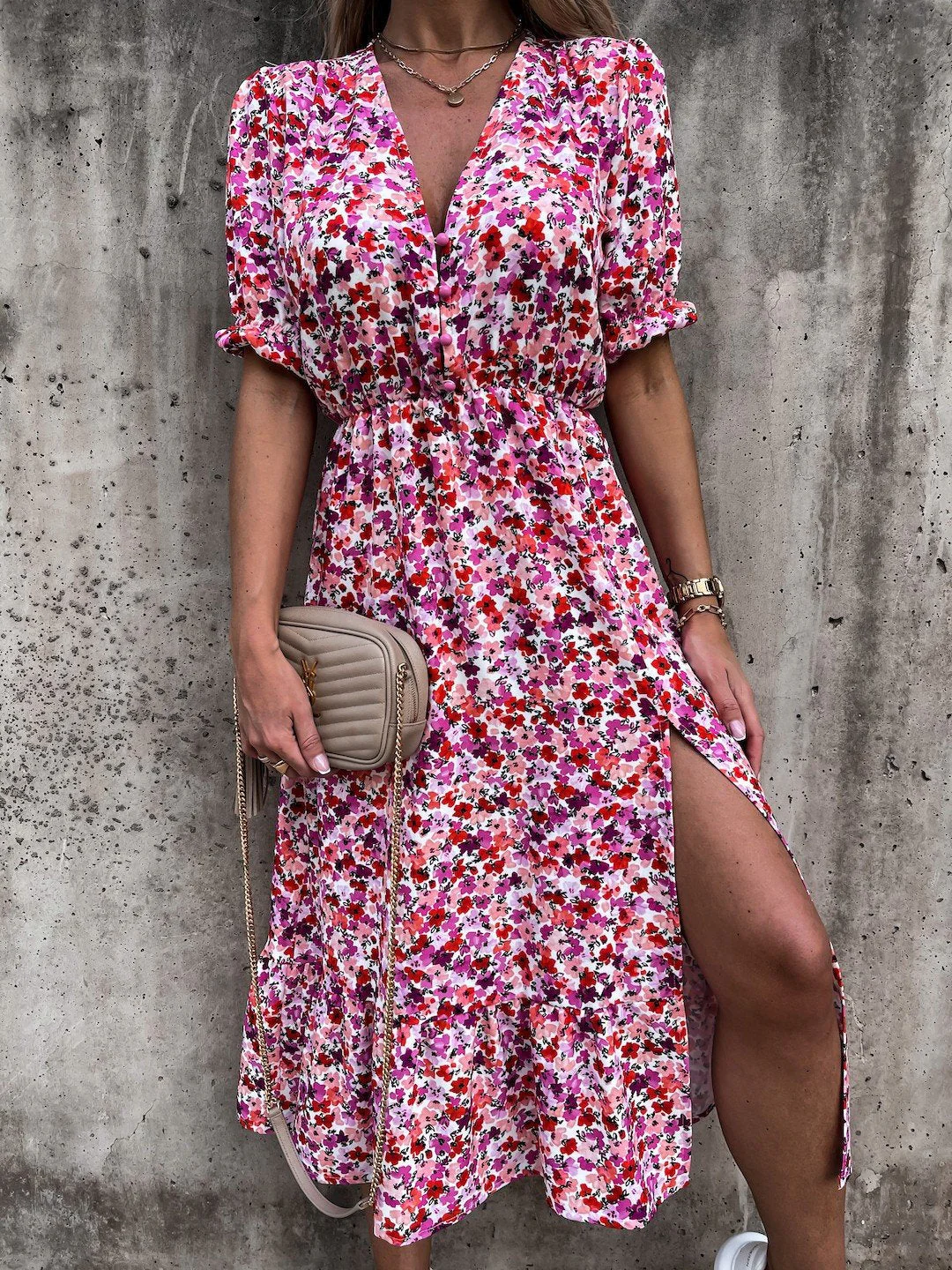 Elly™ Vestido con estampado floral para mujer - Image 3