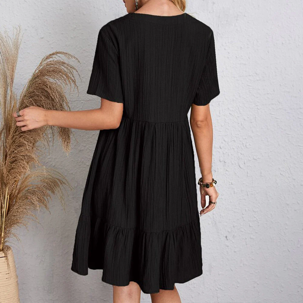 Imma™ Mini Vestido de Manga Corta de Primavera/Verano - Image 14