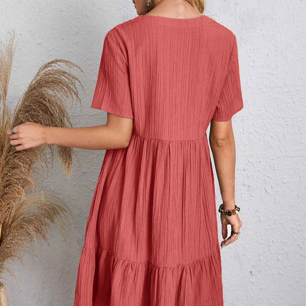 Imma™ Mini Vestido de Manga Corta de Primavera/Verano - Image 6