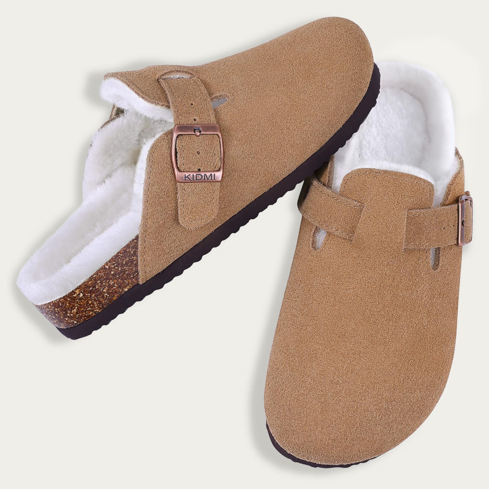 Kidmi - Zuecos de ante Unisex con Forro Polar - Image 8