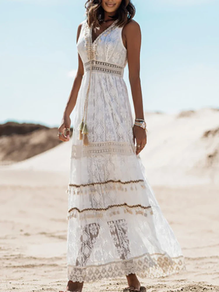 Nina | Vestido bohemio de lujo (Casi agotado) - Image 4