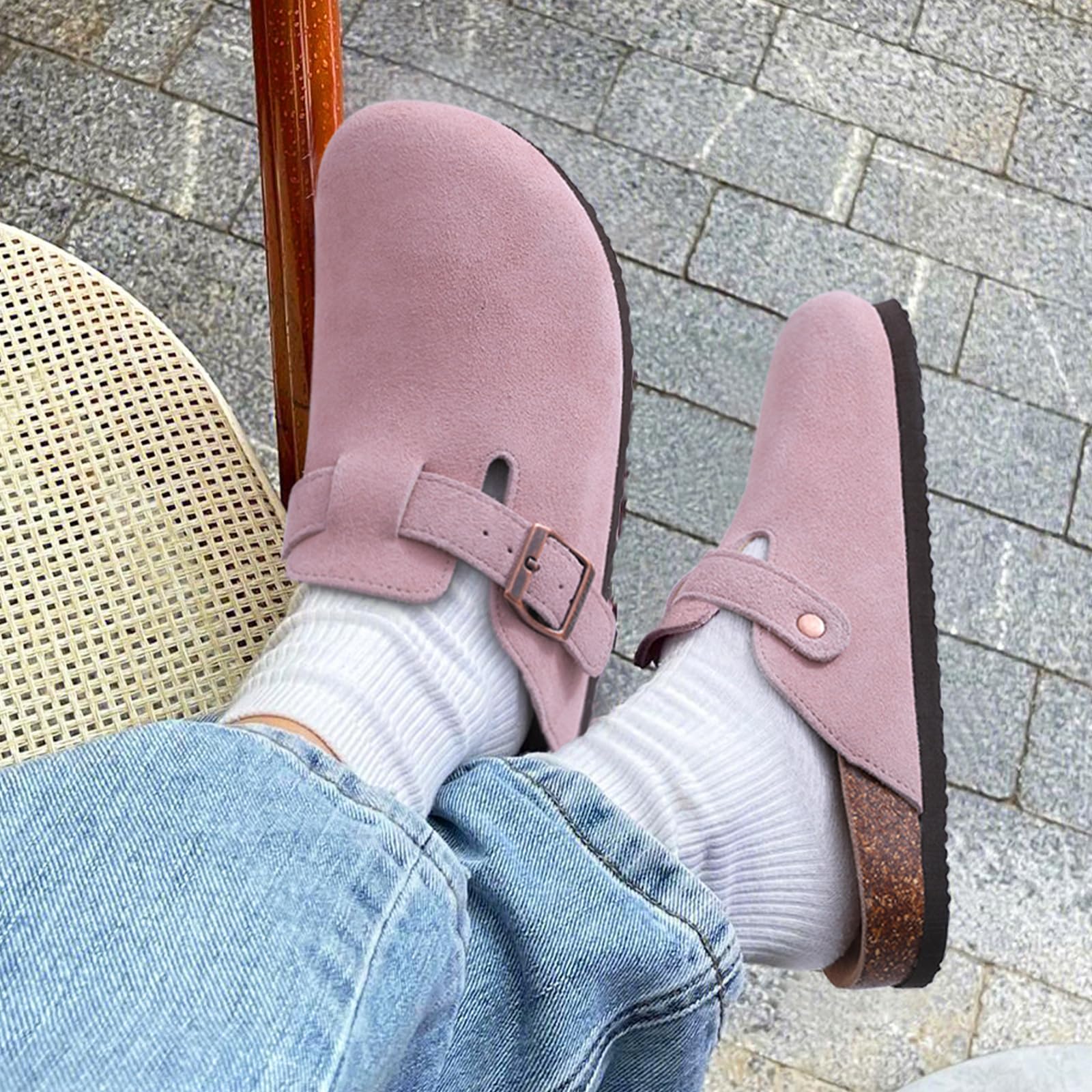 Kidmi - Zuecos de ante Unisex Antideslizantes Ergonómicos - Image 14
