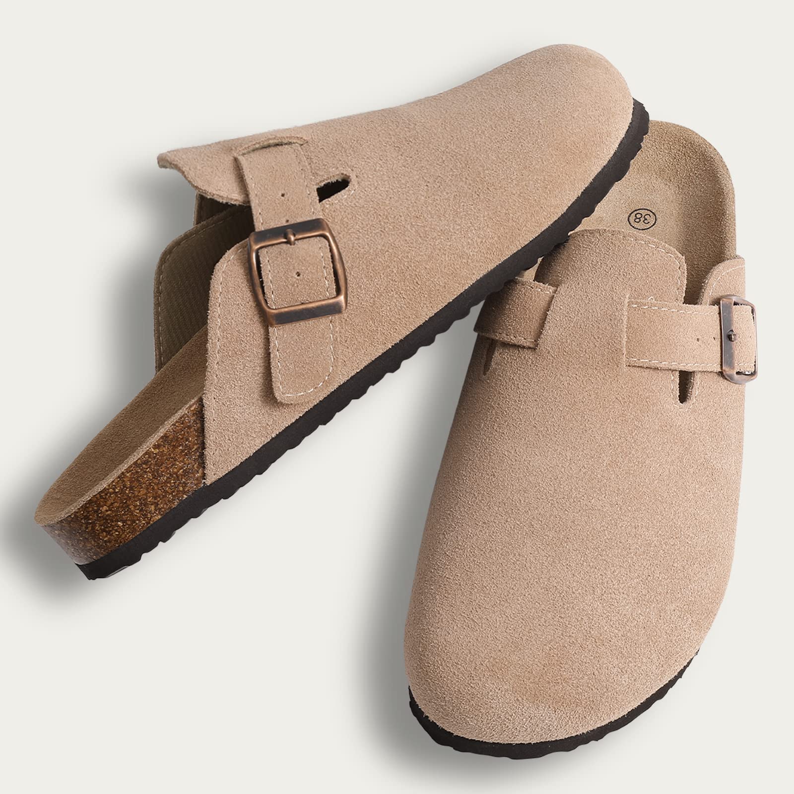 Kidmi - Zuecos de ante Unisex Antideslizantes Ergonómicos - Image 3
