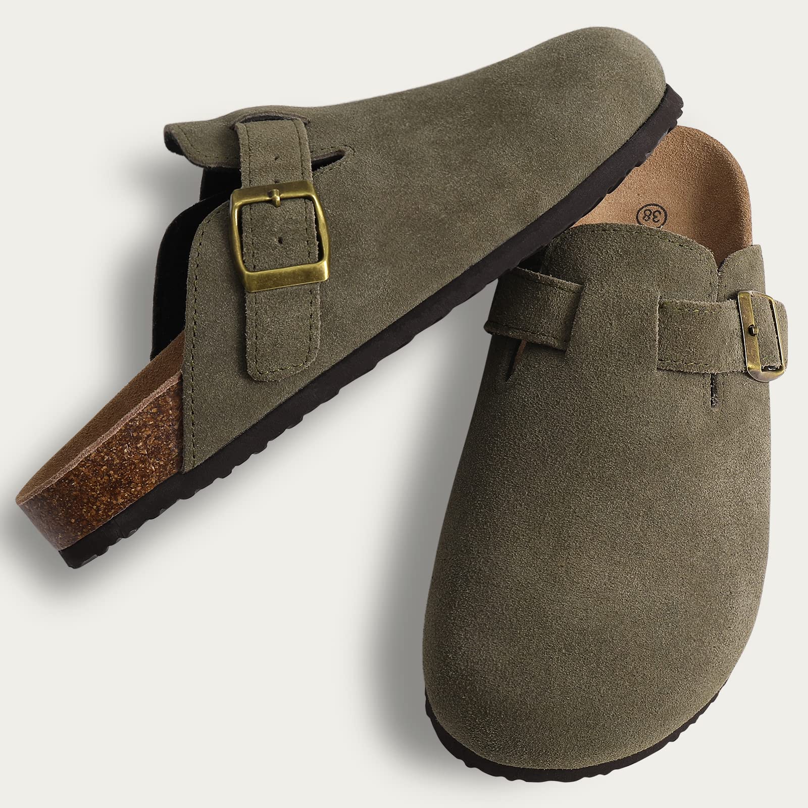 Kidmi - Zuecos de ante Unisex Antideslizantes Ergonómicos - Image 9